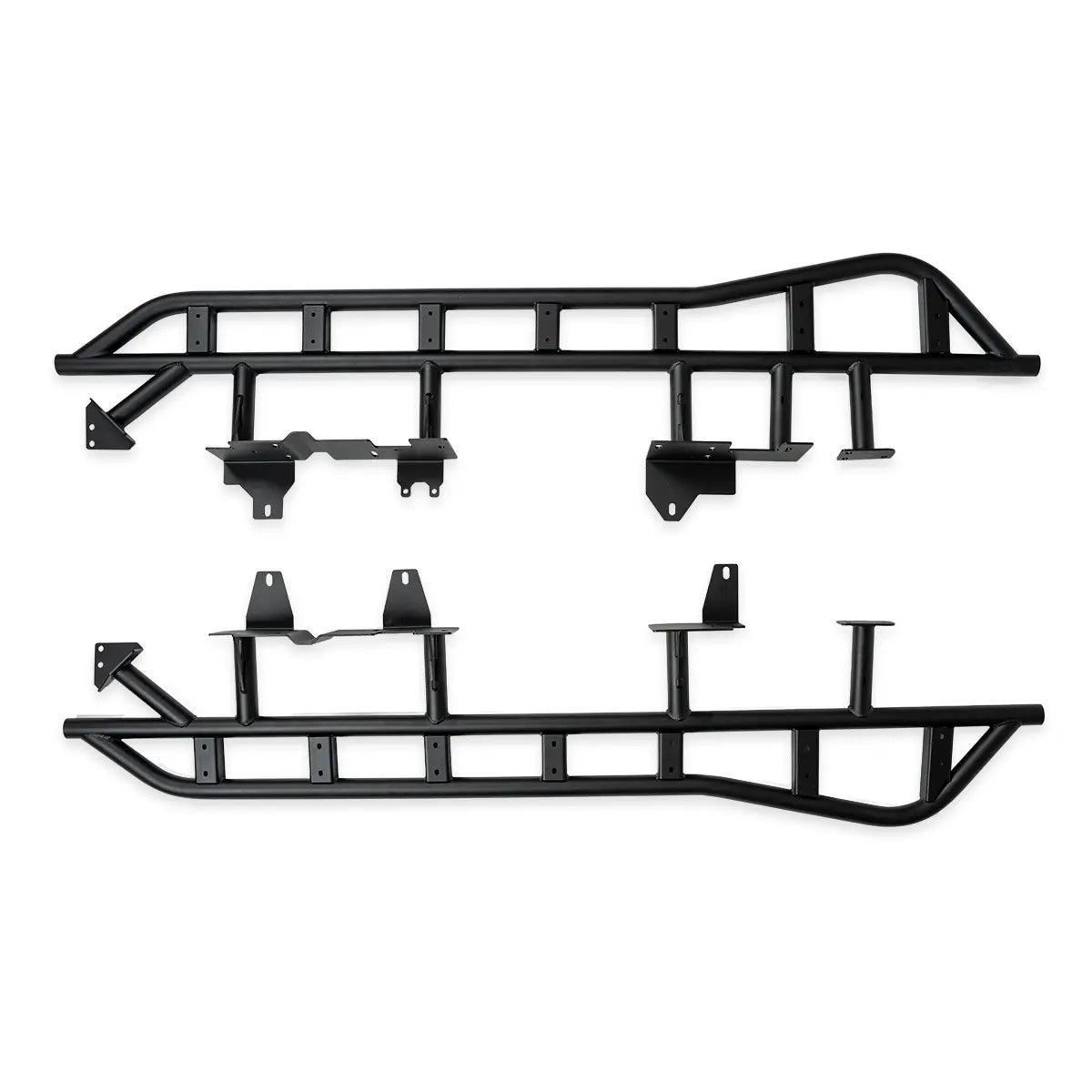 Cali Raised 2025+ Toyota 4Runner SE Rock Sliders - No Kickout/Bed Liner Fill Plate/Powder