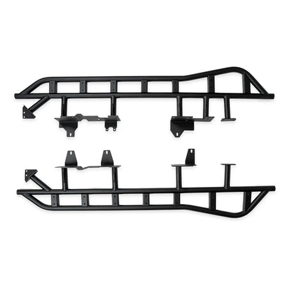 Cali Raised 2025+ Toyota 4Runner SE Rock Sliders - No Kickout/Bed Liner Fill Plate/Powder