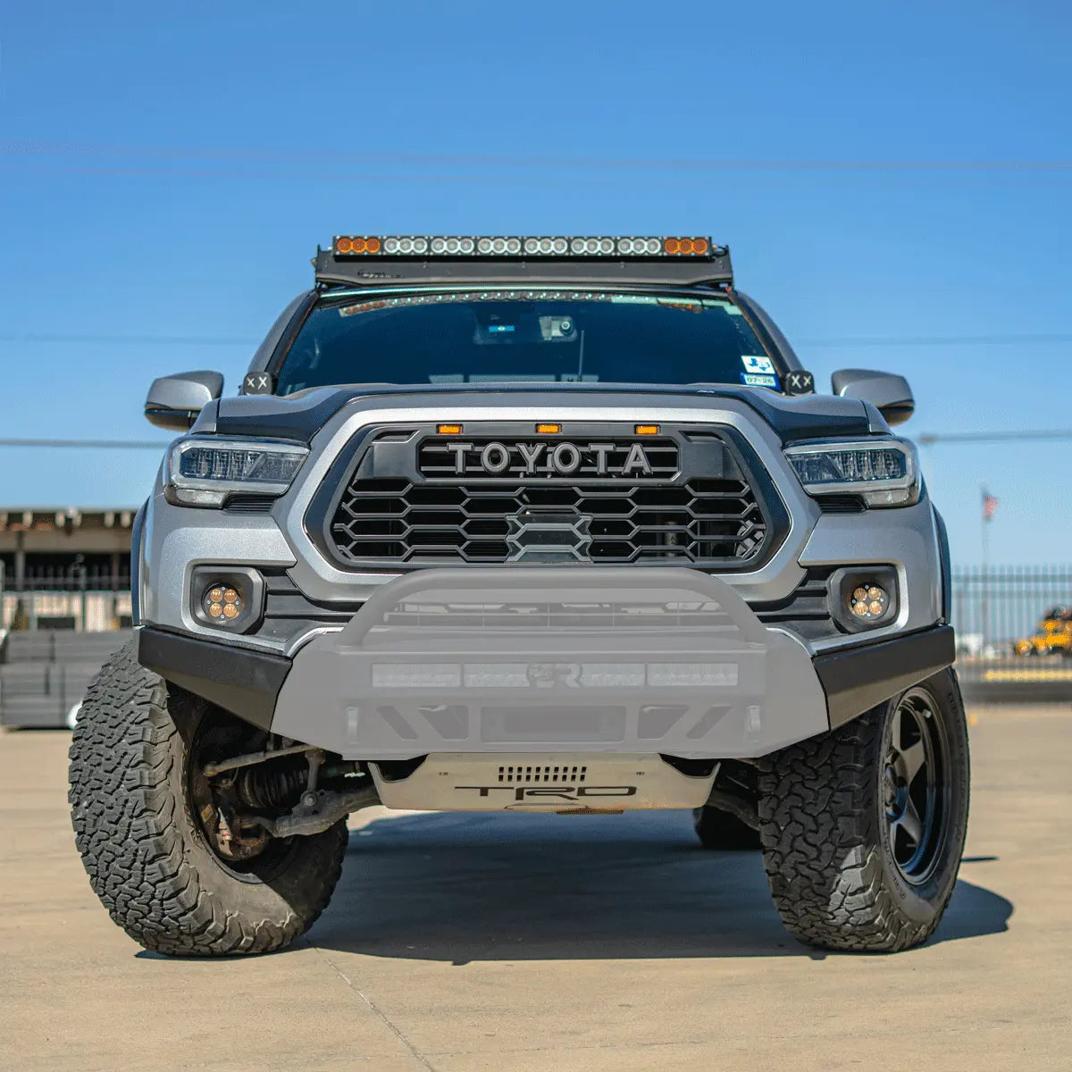 Cali Raised 16-23 Toyota Tacoma Stealth Bumper High Clearance Side Wings