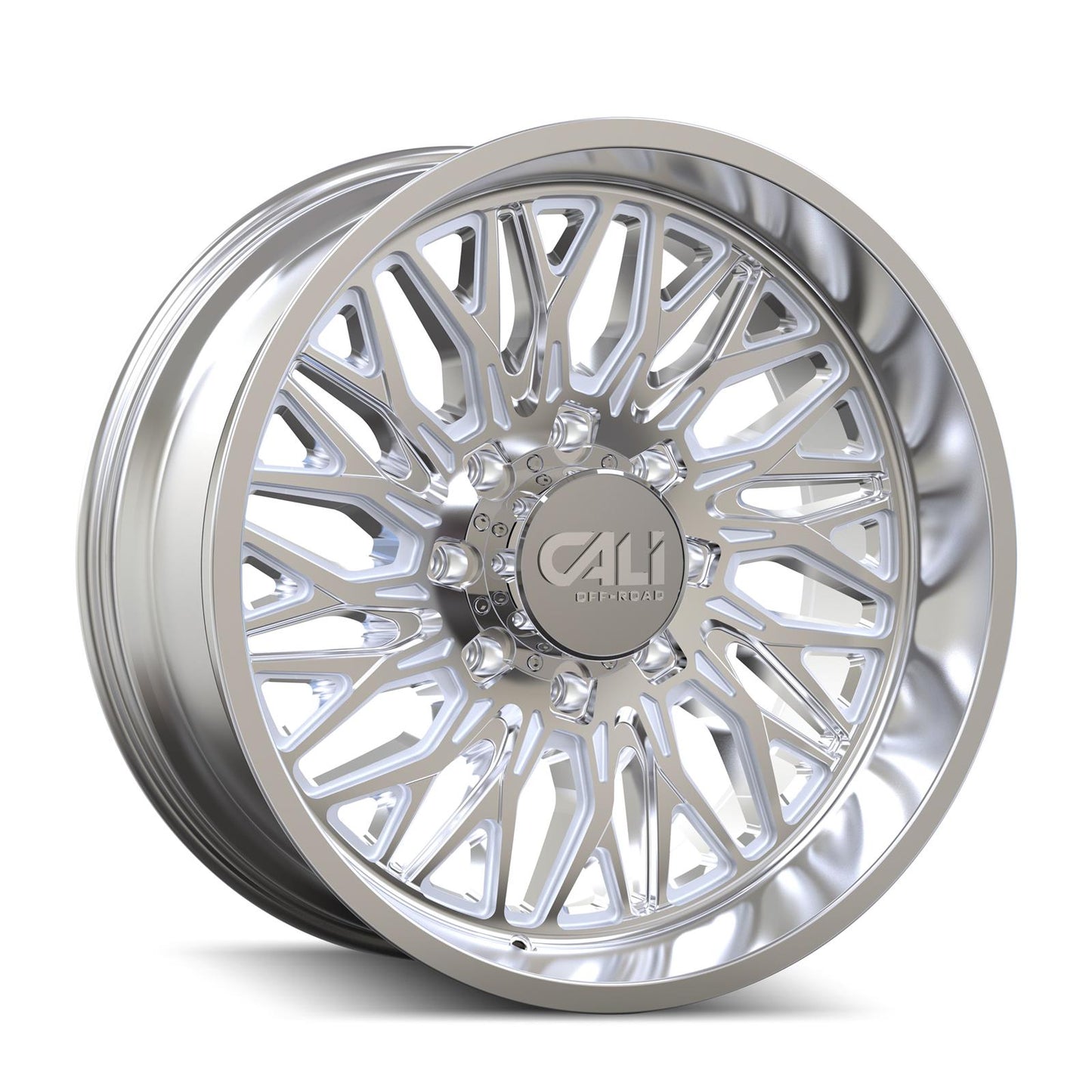 Cali Off-Road 9118 Crusher 22x10 / 8x180 BP / -19mm Offset / 124.1mm Hub Polished Wheel