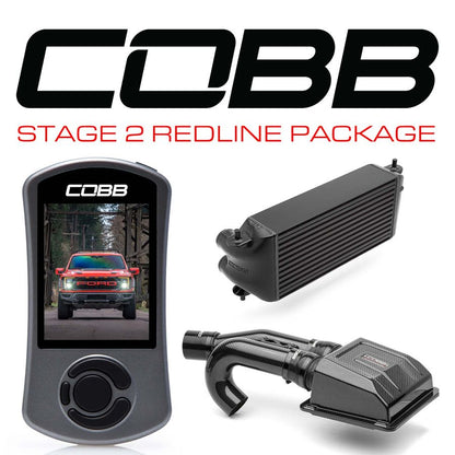 COBB Stage 2 Redline Power Package for 2021-2023 Ford F-150 Raptor Black - FOR0100S20BK-RED