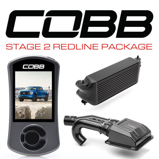 COBB Stage 2 Redline Power Package for 2021-2022 Ford F-150 Tremor Black - FOR0110S20BK-RED