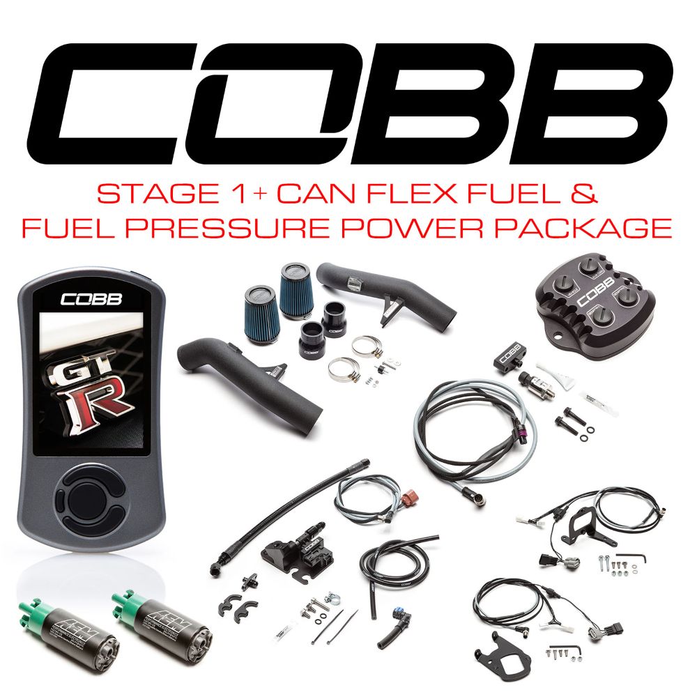 COBB NIS005001PFFP-RHD GT-R Stage 1+ CAN Flex Fuel and Fuel Pressure Power Package