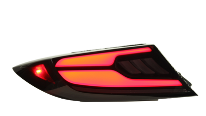 OLM Raiden LED Taillights Clear Red for 2022-2026 Subaru BRZ, Toyota GR86 - OLME.49016.1-CR