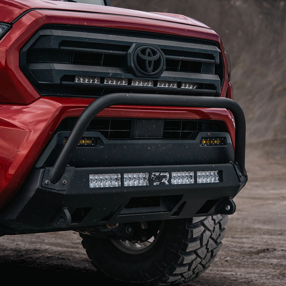 Cali Raised LED Bolt-On Bull Bar for 2024+ Toyota Tacoma Stealth Bumper - CR4339