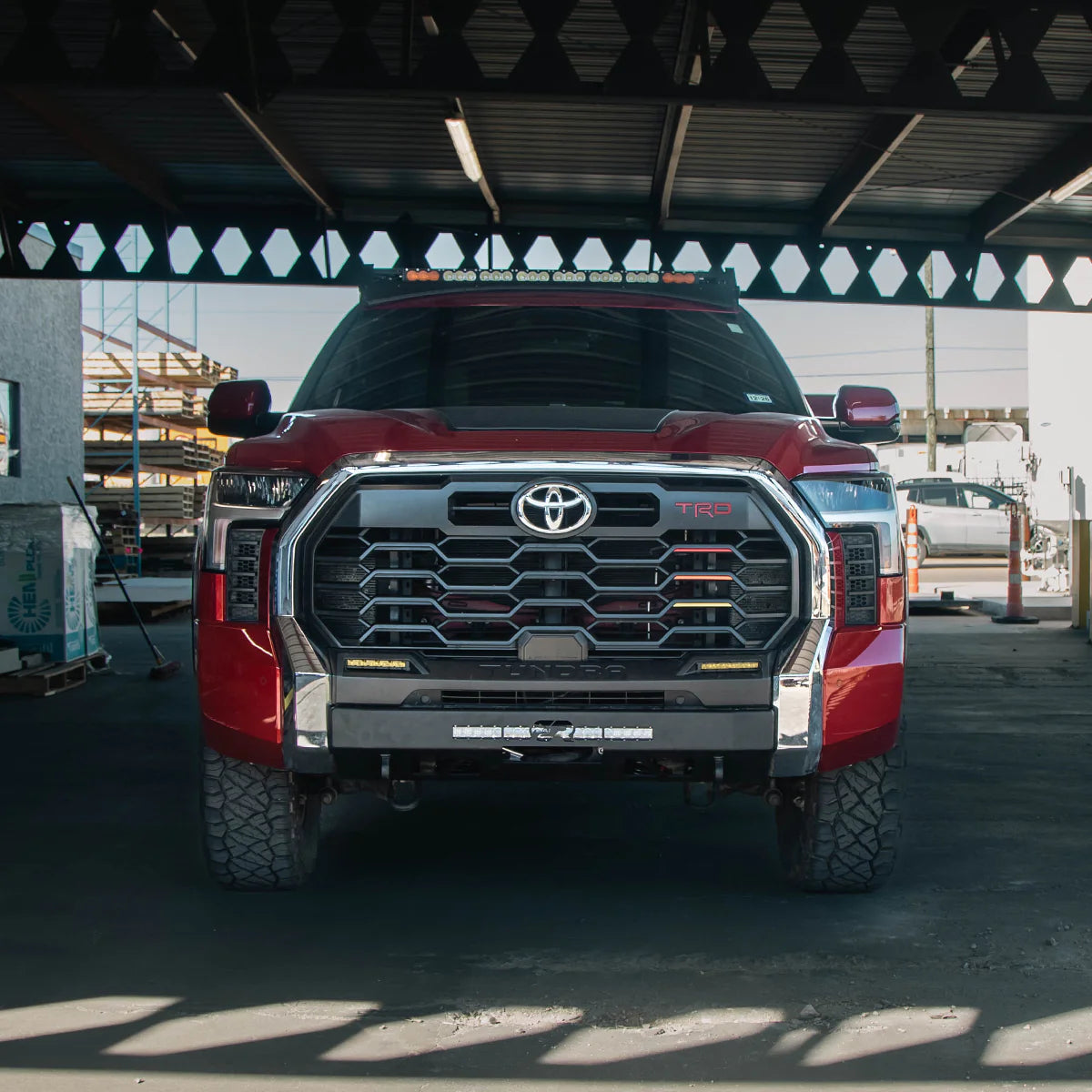 Cali Raised LED Stealth Front Bumper for 2022+ Toyota Tundra - CR4402
