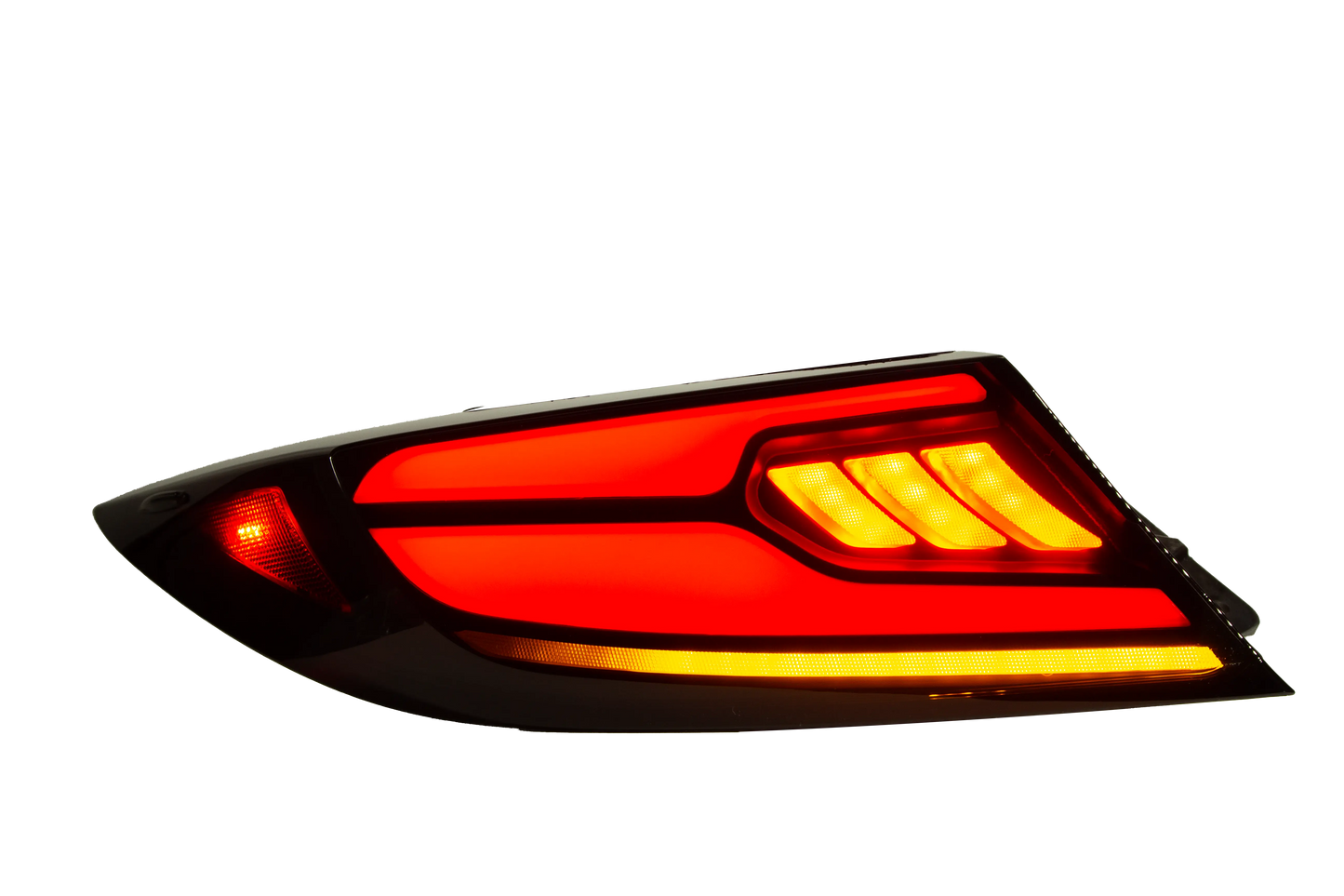 OLM Raiden LED Taillights Clear Red for 2022-2026 Subaru BRZ, Toyota GR86 - OLME.49016.1-CR