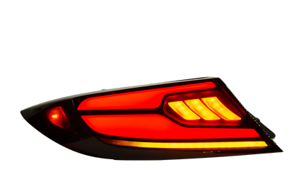 OLM Raiden LED Taillights Clear Red for 2022-2026 Subaru BRZ, Toyota GR86 - OLME.49016.1-CR