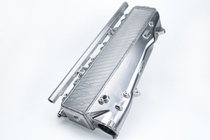 CSF Toyota / BMW B58 Charge-Air Cooler Manifold - Thermal Grey w/ Cusco/Versus Blue Fuel Rails