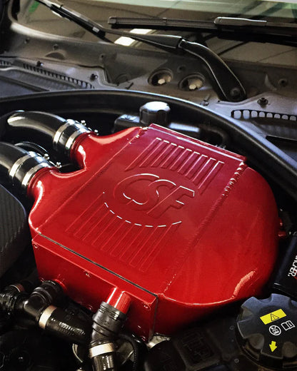 CSF BMW M2/M3/M4 S58 (G8X) Charge-Air Cooler Manifold - BMW M Red Brake Caliper Match