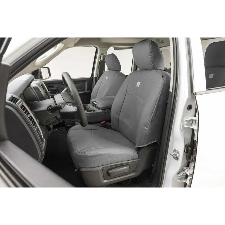 Covercraft 19-21 Dodge Ram 2500 Carhartt Super Dux SeatSaver Custom Front Row Seat Covers - Black