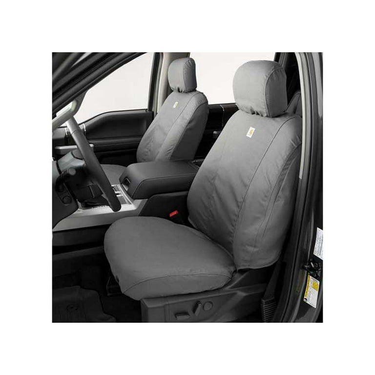 Covercraft 21-24 Ford F-150 Carhartt SeatSaver Custom Front Row Seat Covers - Gravel