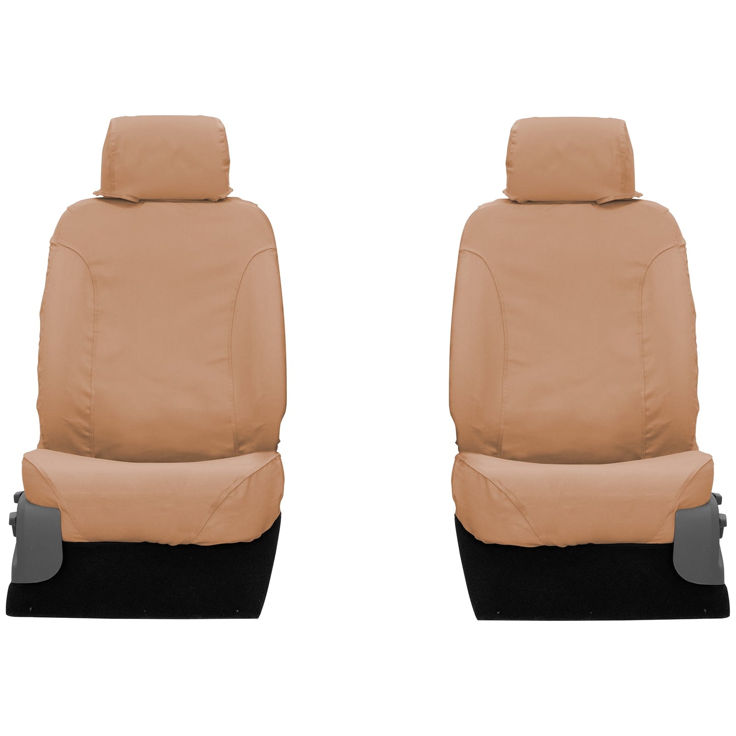 Covercraft 19-2024 Chevrolet Low Polycotton SeatSaver Custom Front Row Seat Covers - Taupe