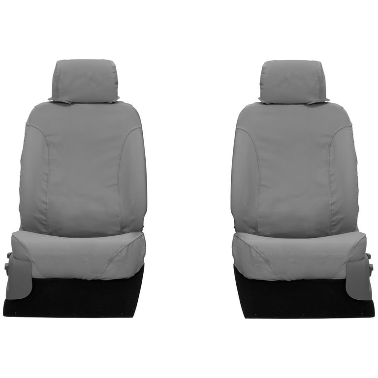 Covercraft 19-2024 Chevrolet Low Polycotton SeatSaver Custom Front Row Seat Covers - Grey