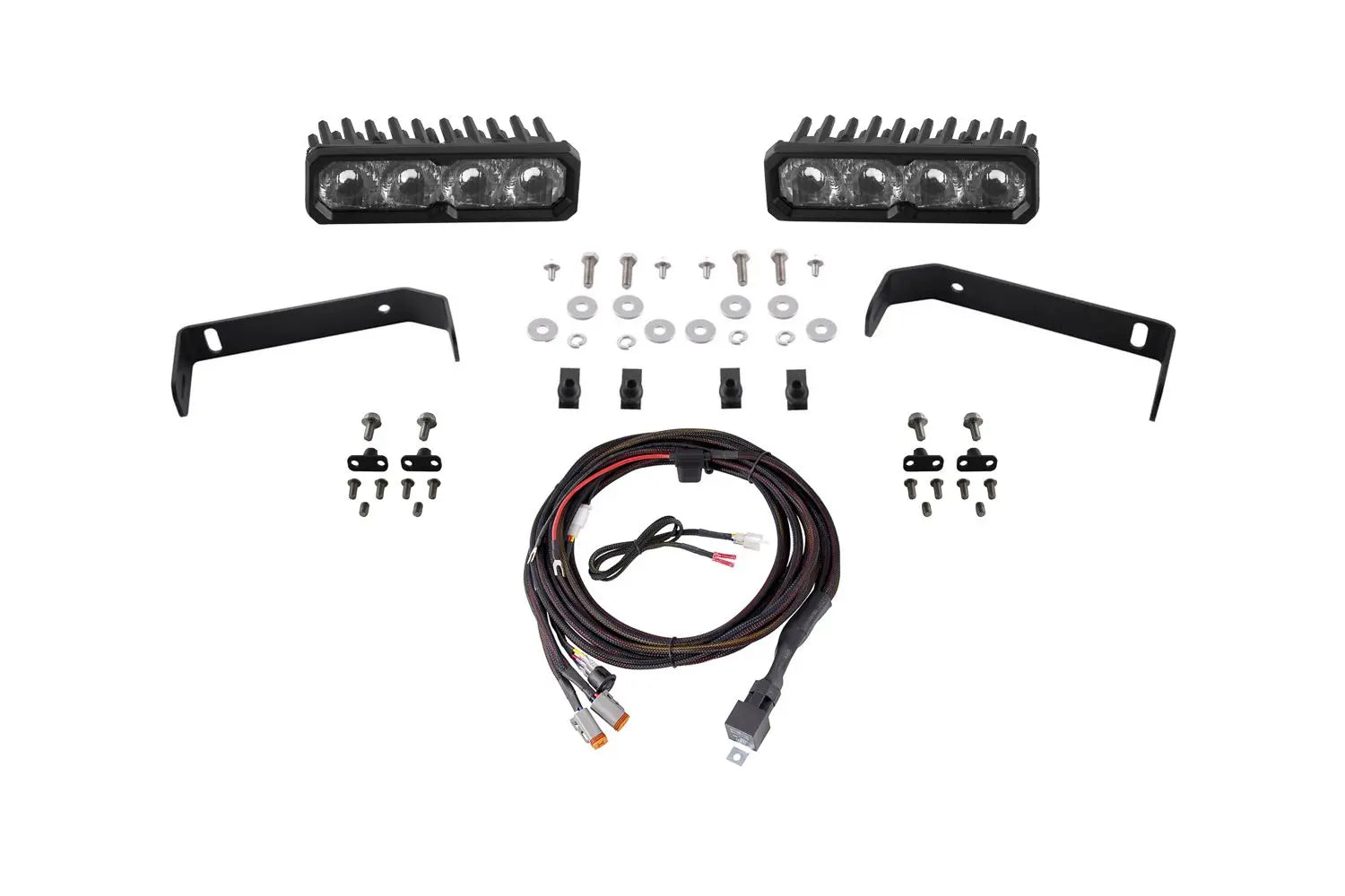 Diode Dynamics 2019-2021 Ford Ranger SS6 Sport LED Kit Yellow Fog 3000K Diode Dynamics
