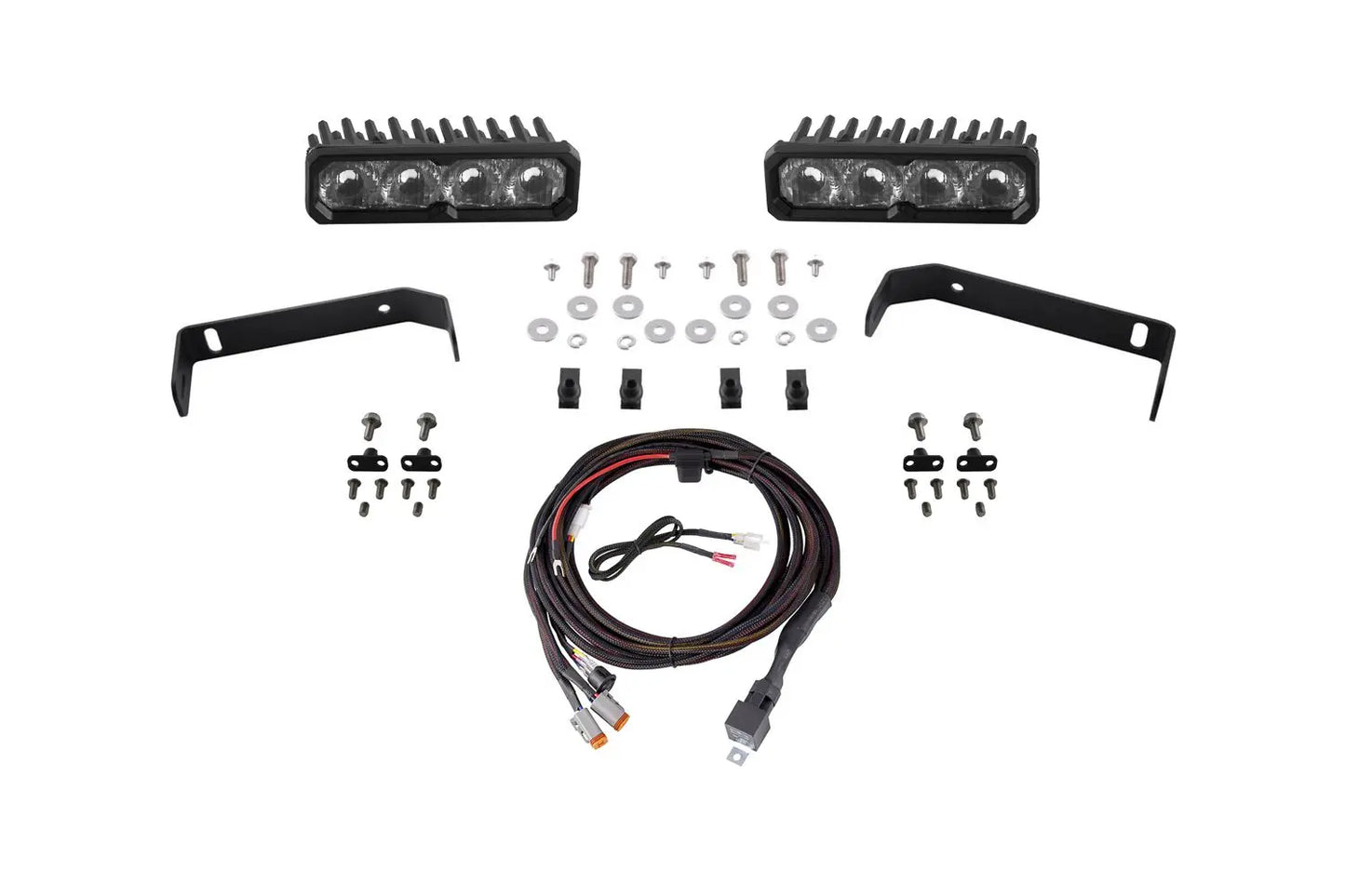 Diode Dynamics 2019-2021 Ford Ranger SS6 Sport LED Kit Yellow Fog 3000K Diode Dynamics