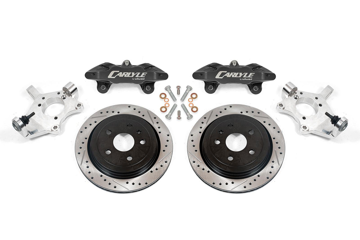 BMR 05-13 Chevrolet Corvette 15in Conversion Kit w/ Drilled & Slotted Rotors & Black Calipers