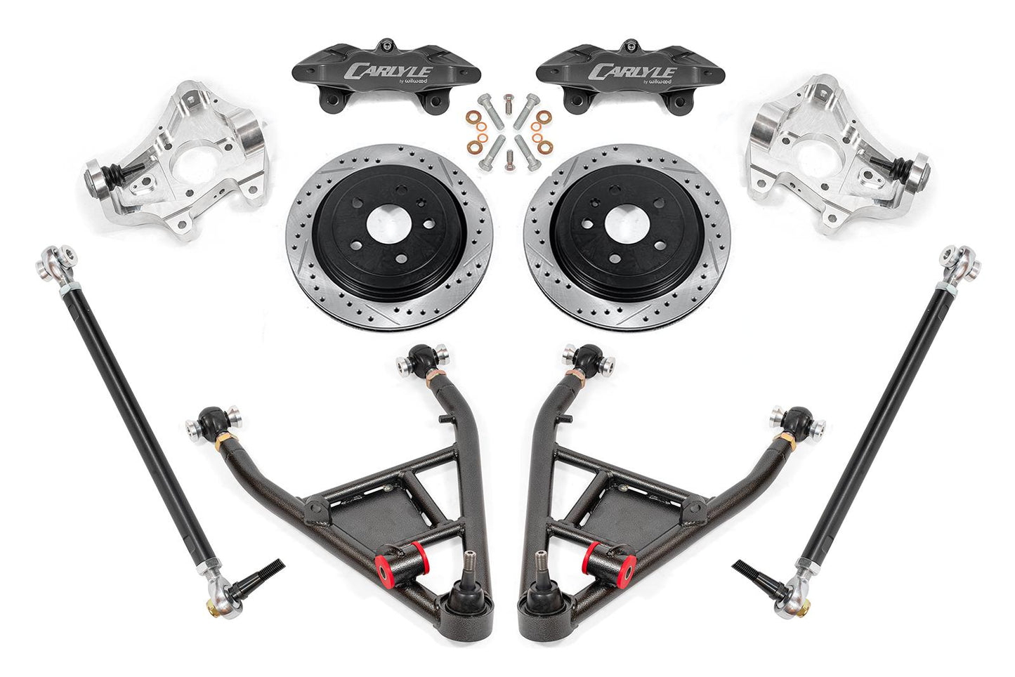 BMR 14-19 Chevrolet Corvette 15in Conversion Kit w/ Drilled & Slotted Rotors & Black Calipers