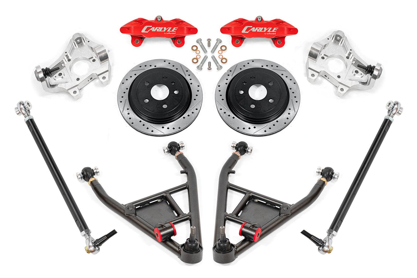 BMR 14-19 Chevrolet Corvette 15in Conversion Kit w/ Drilled & Slotted Rotors & Red Calipers