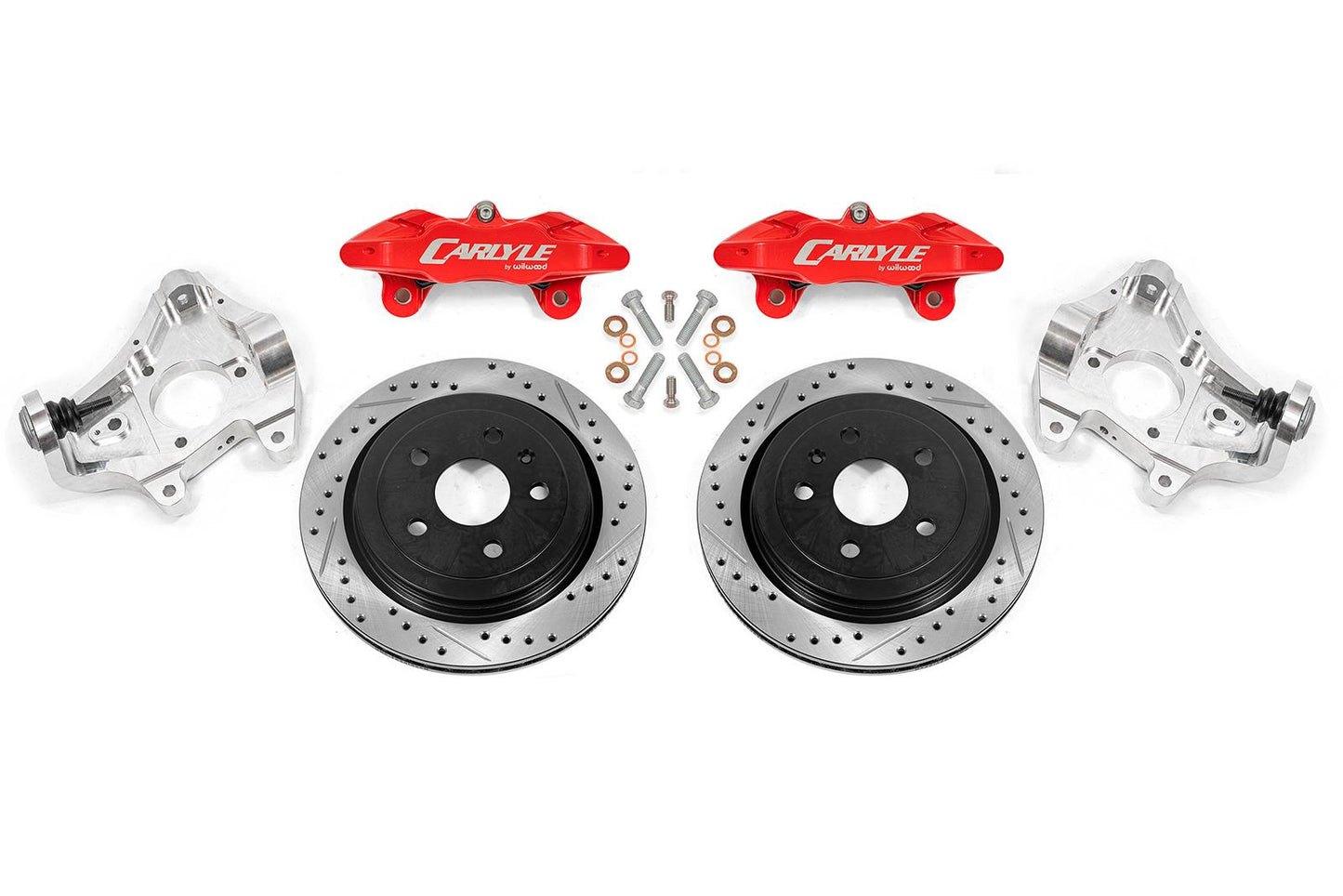 BMR 14-19 Chevrolet Corvette 17in Conversion Kit w/ Drilled & Slotted Rotors & Red Calipers