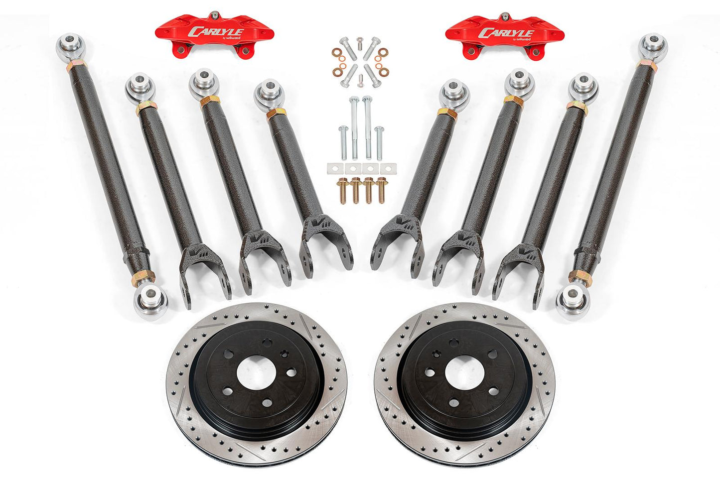 BMR 15-19 Cadillac CTS-V 15in Conversion Kit w/ Drilled & Slotted Rotors & Red Calipers