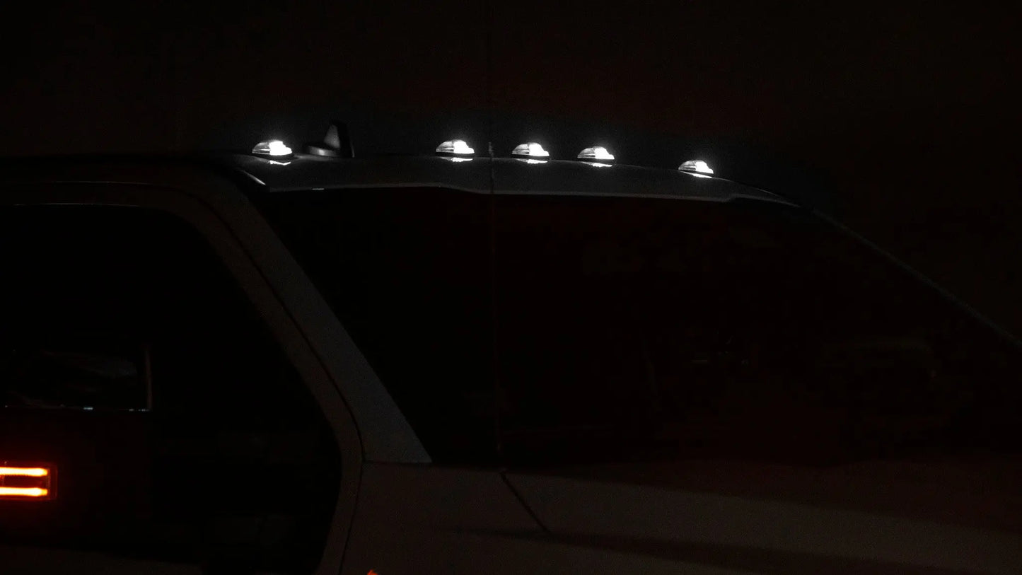 OLM Cab Light Replacement Set (Clear Lens/White Light) - 2017-2022 Ford Super Duty F250/F350