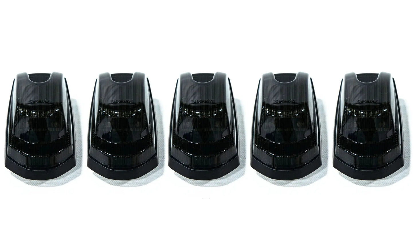 OLM Cab Light Replacement Set (Smoke Lens/Amber Light) - 2017-2022 Ford Super Duty F250/F350
