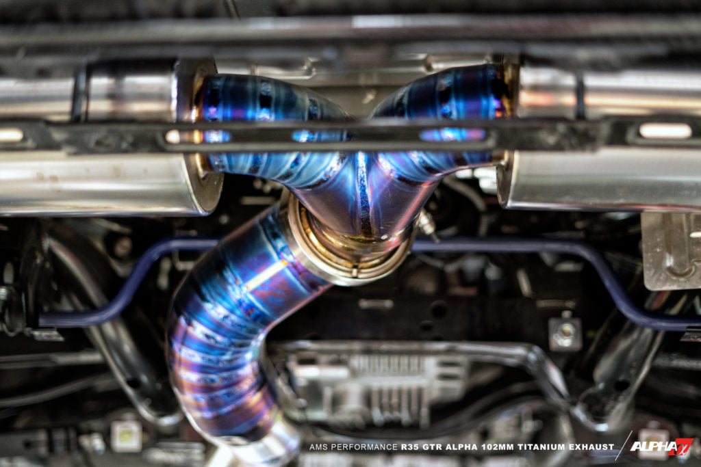 AMS Performance Alpha 102mm Titanium Exhaust for Nissan GTR R35 VR38