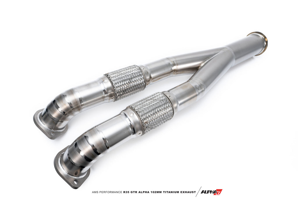 AMS Performance Alpha 102mm Titanium Exhaust for Nissan GTR R35 VR38