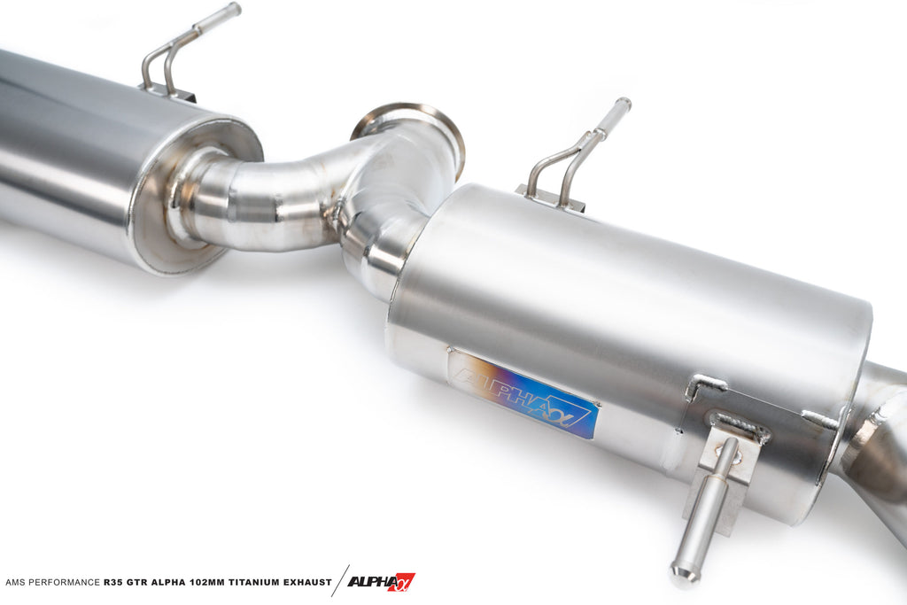 AMS Performance Alpha 102mm Titanium Exhaust for Nissan GTR R35 VR38