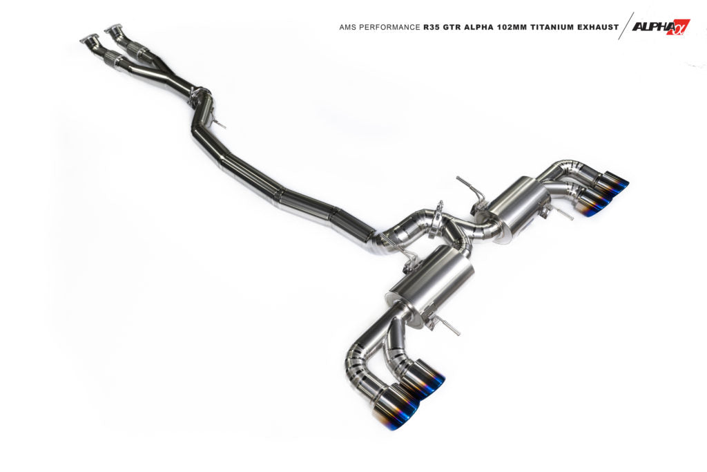 AMS Performance Alpha 102mm Titanium Exhaust for Nissan GTR R35 VR38