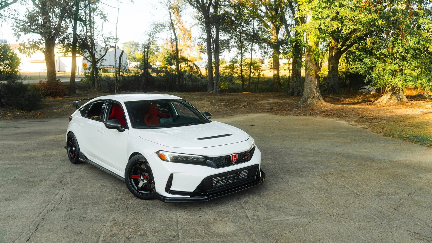 OLM Carbon Fiber Engine Hood Duct Cover - 2023+ Honda Civic Type R