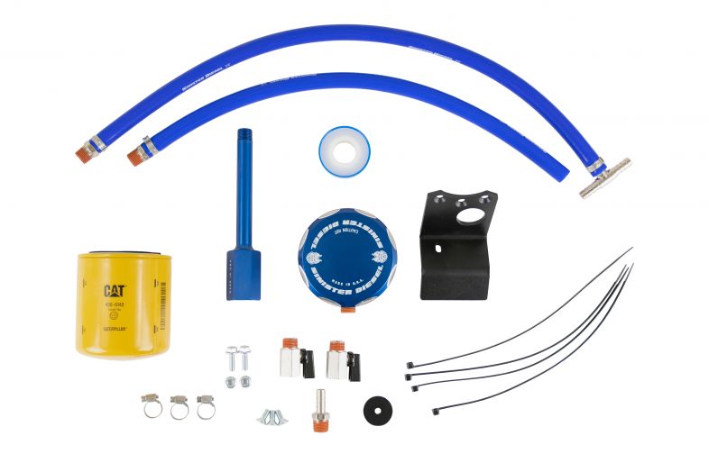 Sinister Diesel Coolant Filtration System (W/ CAT) for 2011-2016 Ford Powerstroke 6.7L Sinister Diesel