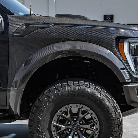 Anderson Composites 21-24 Ford F-150 (Non-Raptor) Type-AO Carbon Fiber Rear Fender Flares