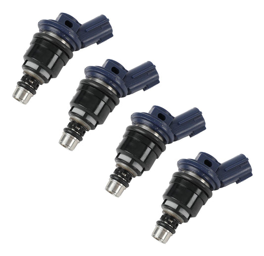 DeatschWerks | 740cc Fuel Injectors | Nissan 240SX | SR20DET / KA24DE | JECS Side Feed | Matched Set of 4 | E85 Compatible
