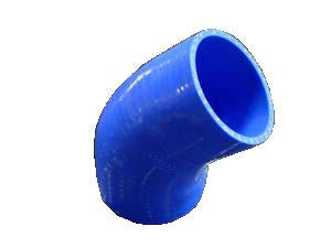 Turbo XS Silicone 45 Degree Elbow 76mm/3inch in Blue E45-76-BLU