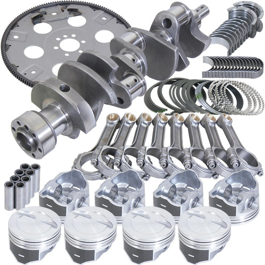Eagle Chevrolet SBC 1pc Seal 383ci Balanced Rotating Assembly Kit w/168 Tooth Flexplate