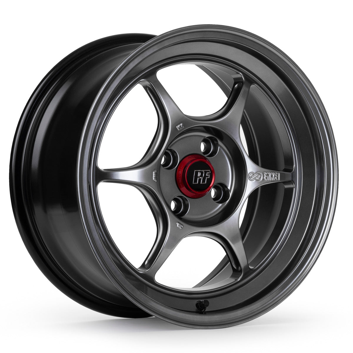 Enkei PF06 17x8.5 5x114.3 30mm Offset 75mm Bore White Machined Wheel
