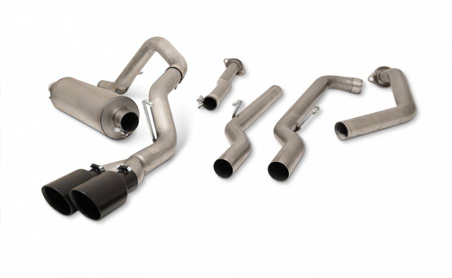 Gibson 22-23 TOYOTA TUNDRA 3.5L-T V6 ,STAINLESS BLACK ELITE DUAL SPORT EXHAUST - 67104B