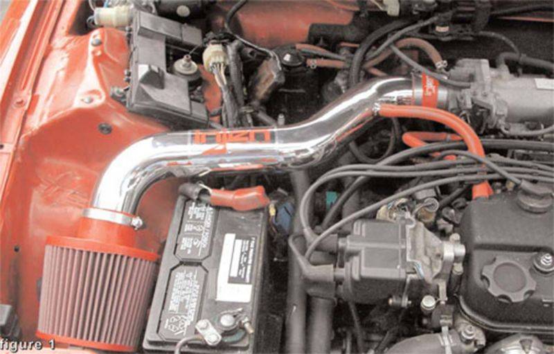 Injen 1988-1991 Honda Civic EX / Civic Si / CRX Si L4-1.6L LS Short Ram Cold Air Intake System (Polished)- IS1501P Injen