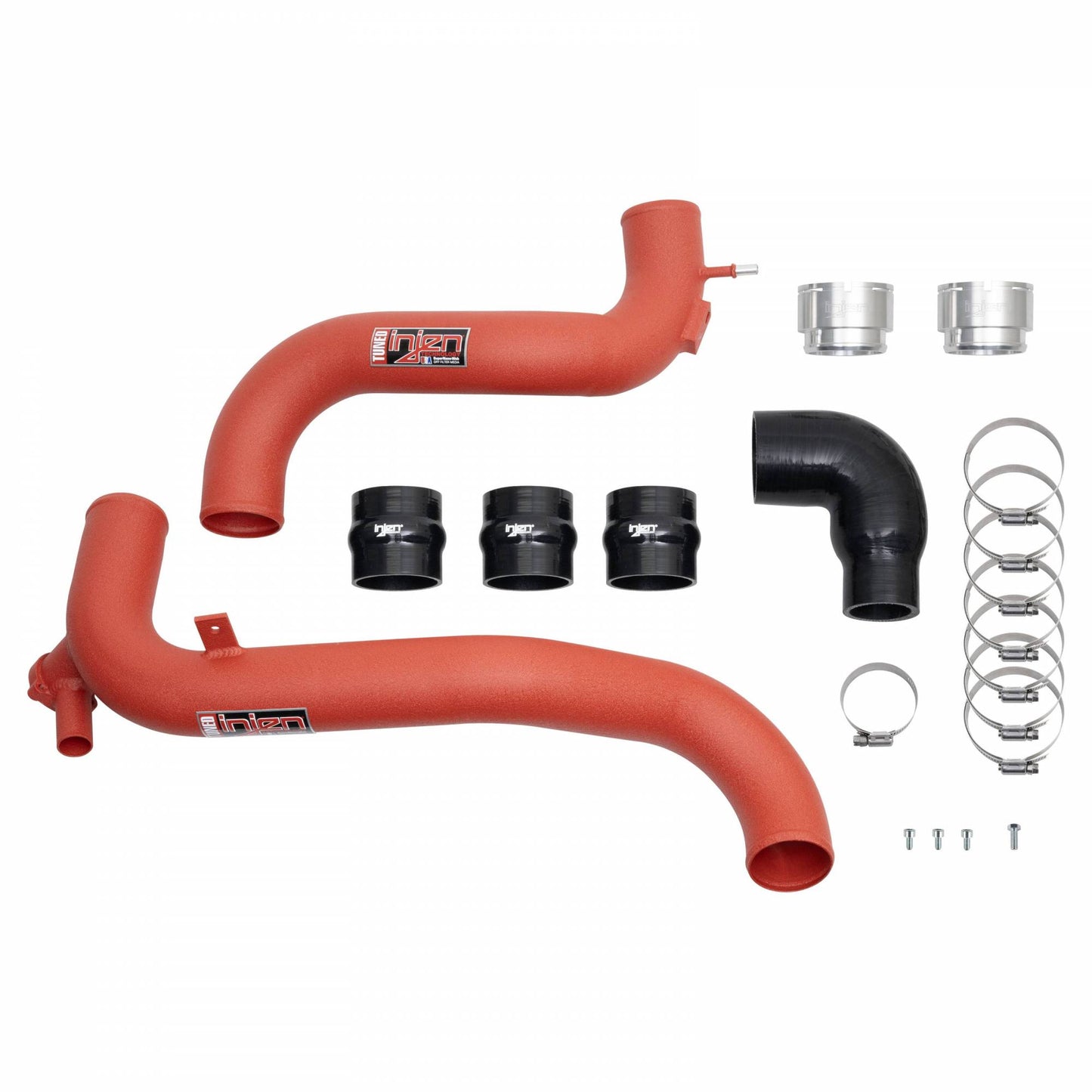 Injen 2021-2023 Ford Bronco 2.3L Turbo EcoBoost SES Intercooler Pipes (Wrinkle Red) - SES9300ICPWR