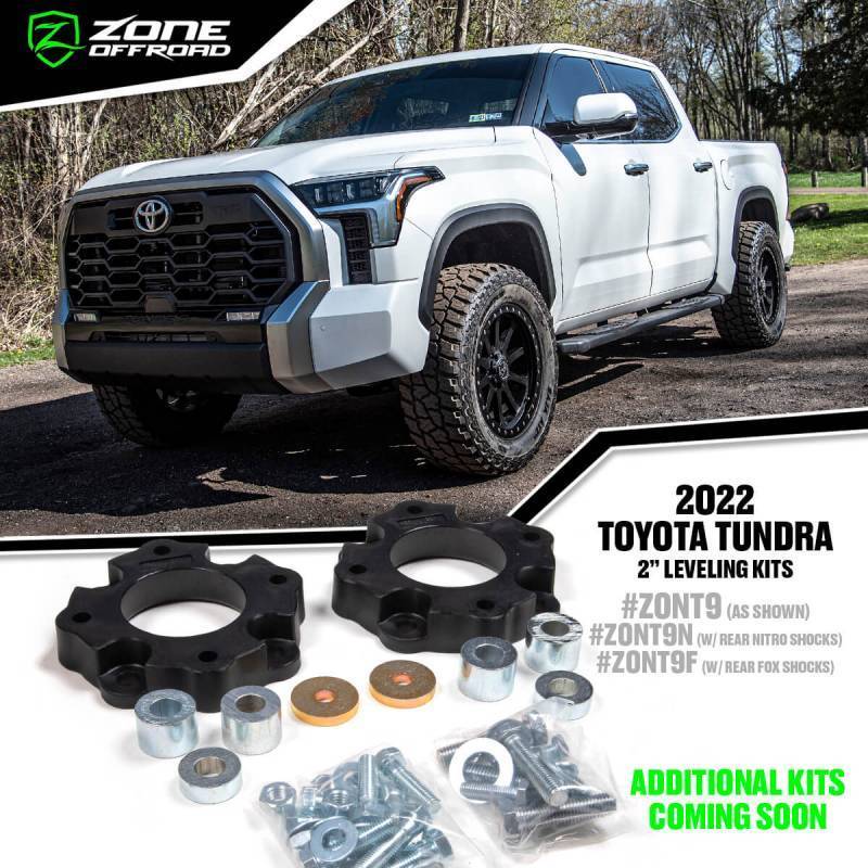 Zone Offroad 2022 Toyota Tundra 2in Leveling Kit Zone Offroad