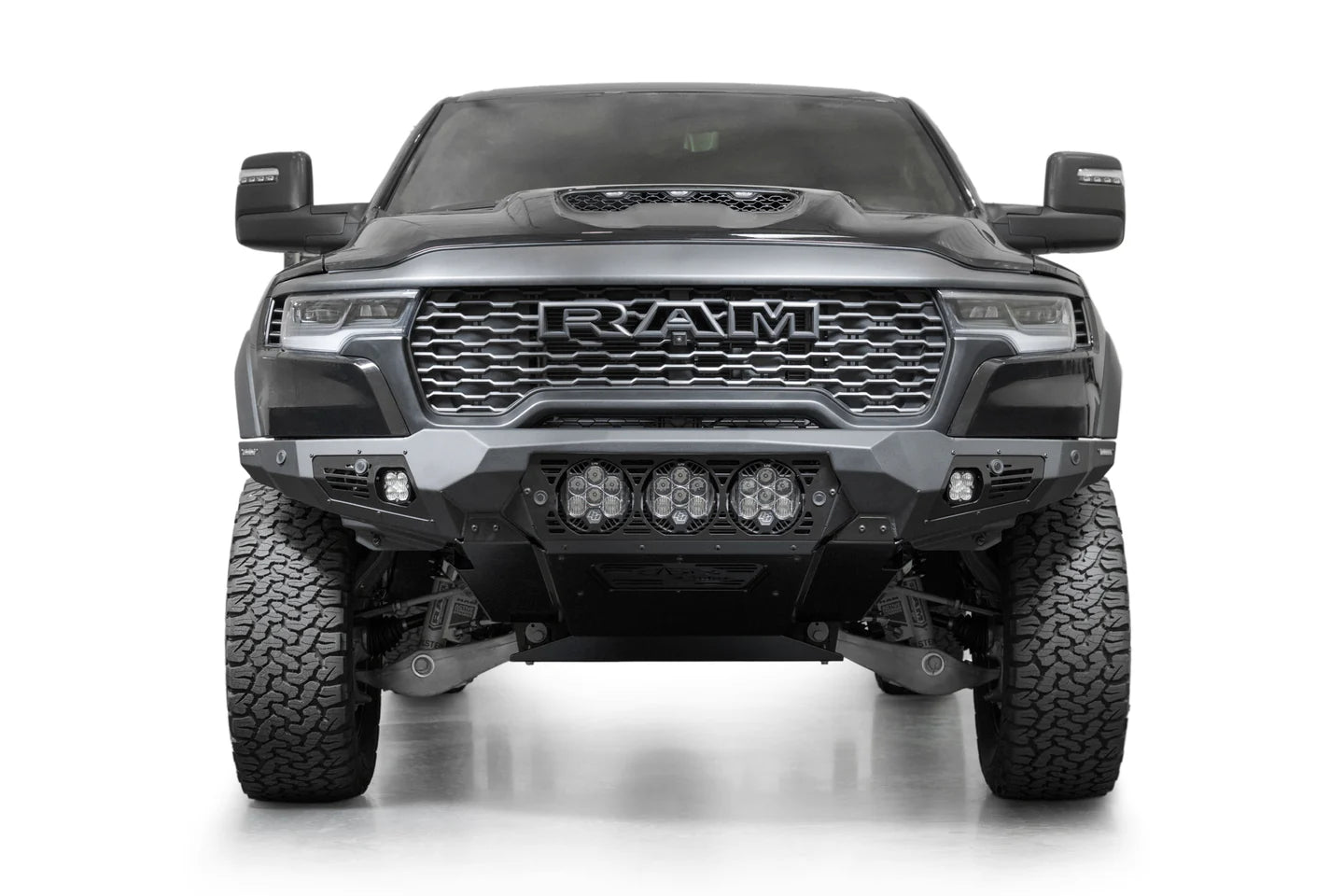 Addictive Desert Designs 2025+ Ram RHO Bomber Front Bumper - 3 Baja Designs LP6