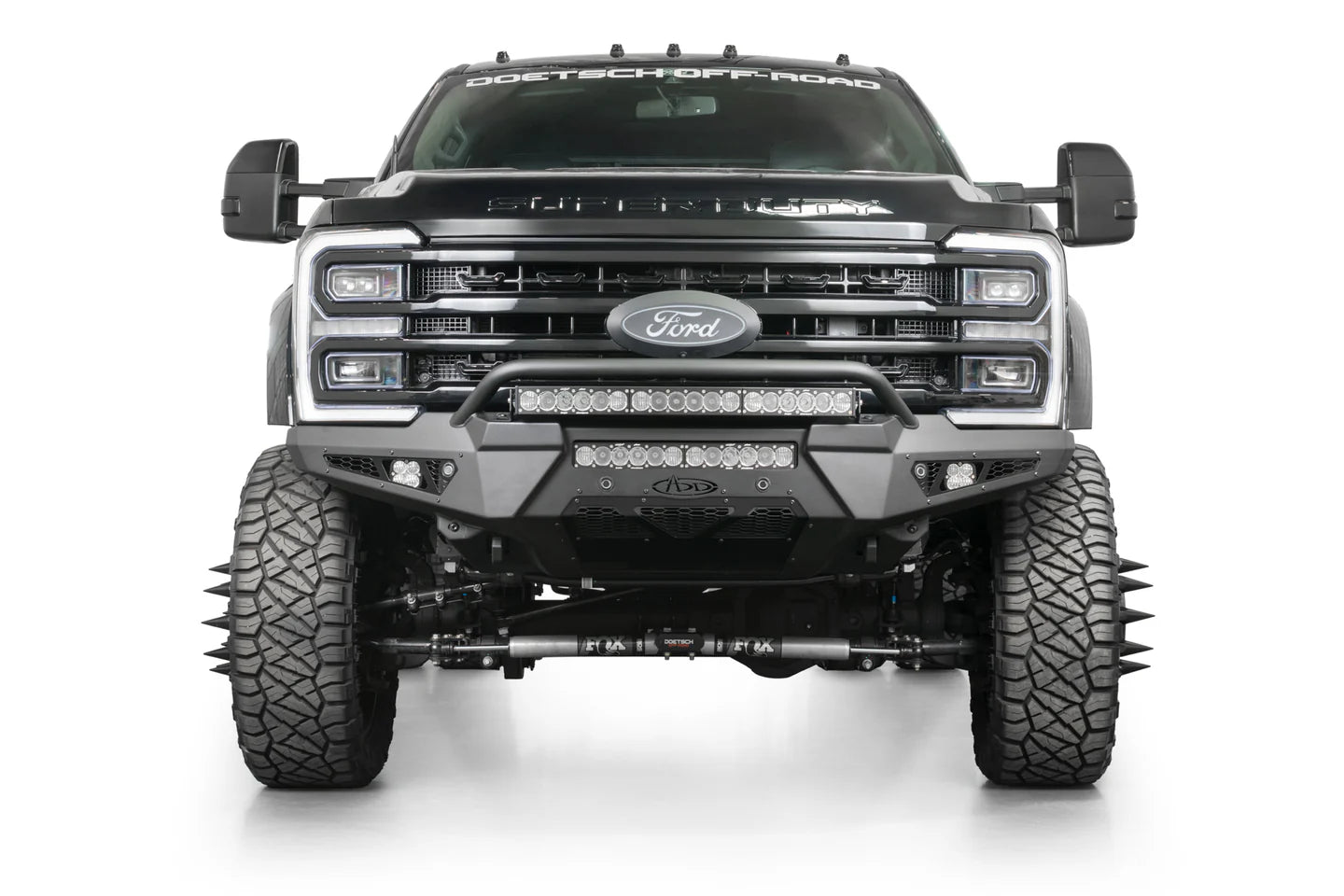 Addictive Desert Designs 2023+ Ford Super Duty HoneyBadger Front Bumper w/ Top Hoop