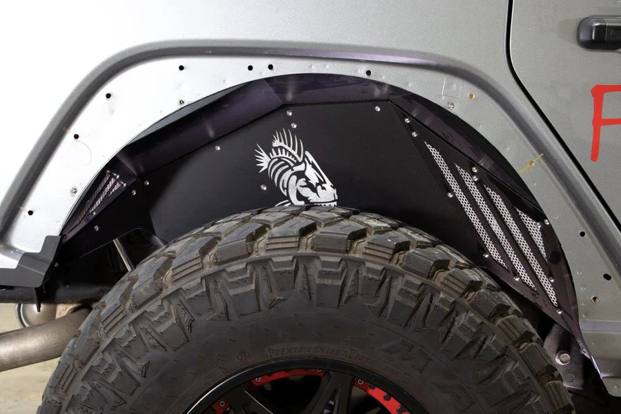 Fishbone Offroad RAW Aluminum Inner Fenders for 2018 & Up Jeep Wrangler FB33192R