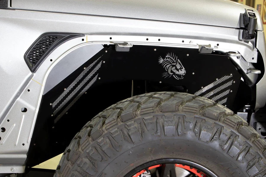 Fishbone Offroad Aluminum Inner Fenders For 2018 & Up Jeep Wrangler FB33193F