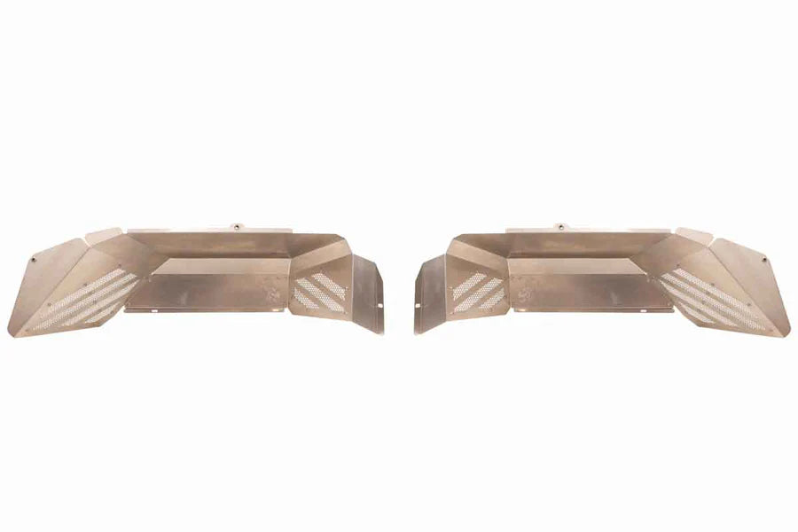 Fishbone Offroad Rear RAW Aluminum Inner Fenders for 2020 & Up Jeep Gladiator FB33210R