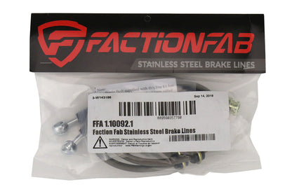 FactionFab Rear Stainless Steel Brake Lines Subaru STI 2008-2017 / BRZ / FRS / 86