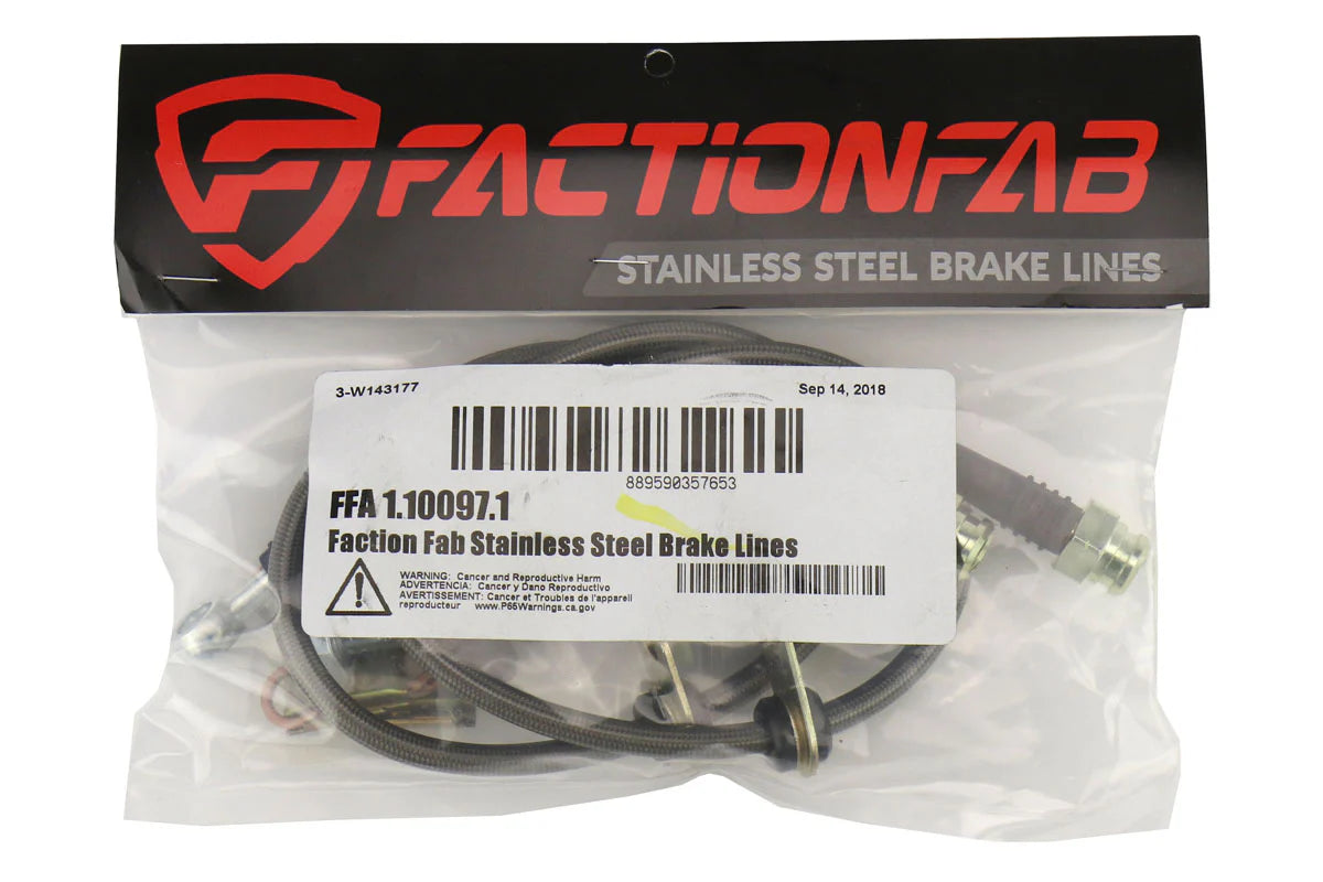 FactionFab Front Stainless Steel Brake Lines BRZ / FRS / 86