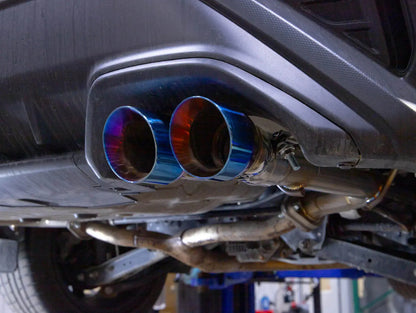 FactionFab Axle Back Exhaust Dual Burnt Stainless Tip 2022+ WRX